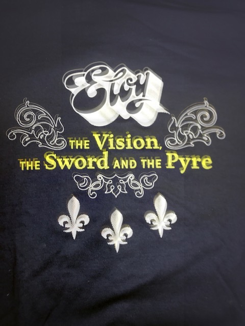 ELOY - T-Shirt THE VISION, THE SWORD ..PYRE 1 - blue  size L